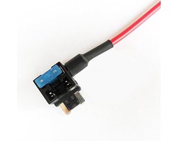 Stroom Adapter - Zekering Houder - Auto Accessoires - Waterdicht Ontwerp - 1 Stuk - Zwart