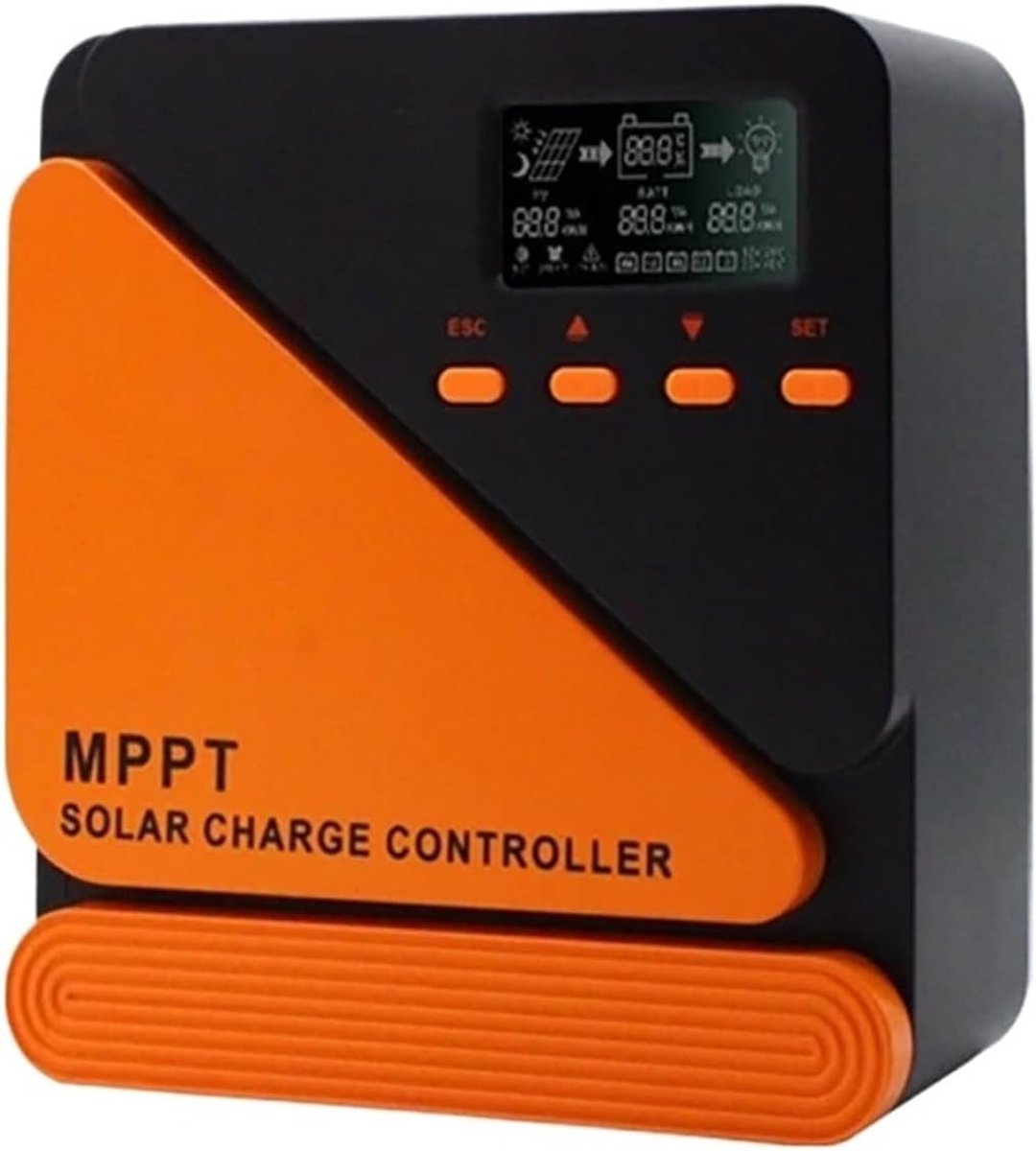 Zonne Laadregelaar - MPPT Controller - Energie Beheer - Maximaliseert Vermogen - 60A - Grijs
