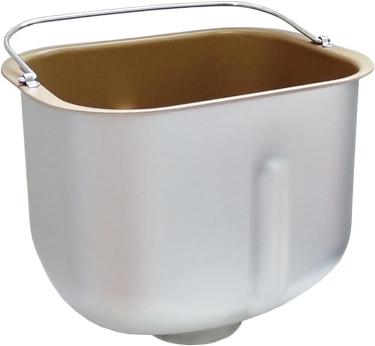 Broodbakmachine Emmer - Deeg Container - Brood Bakken - Antiaanbaklaag - 22.5 x 18.5 x 22 cm - Goud Zwart