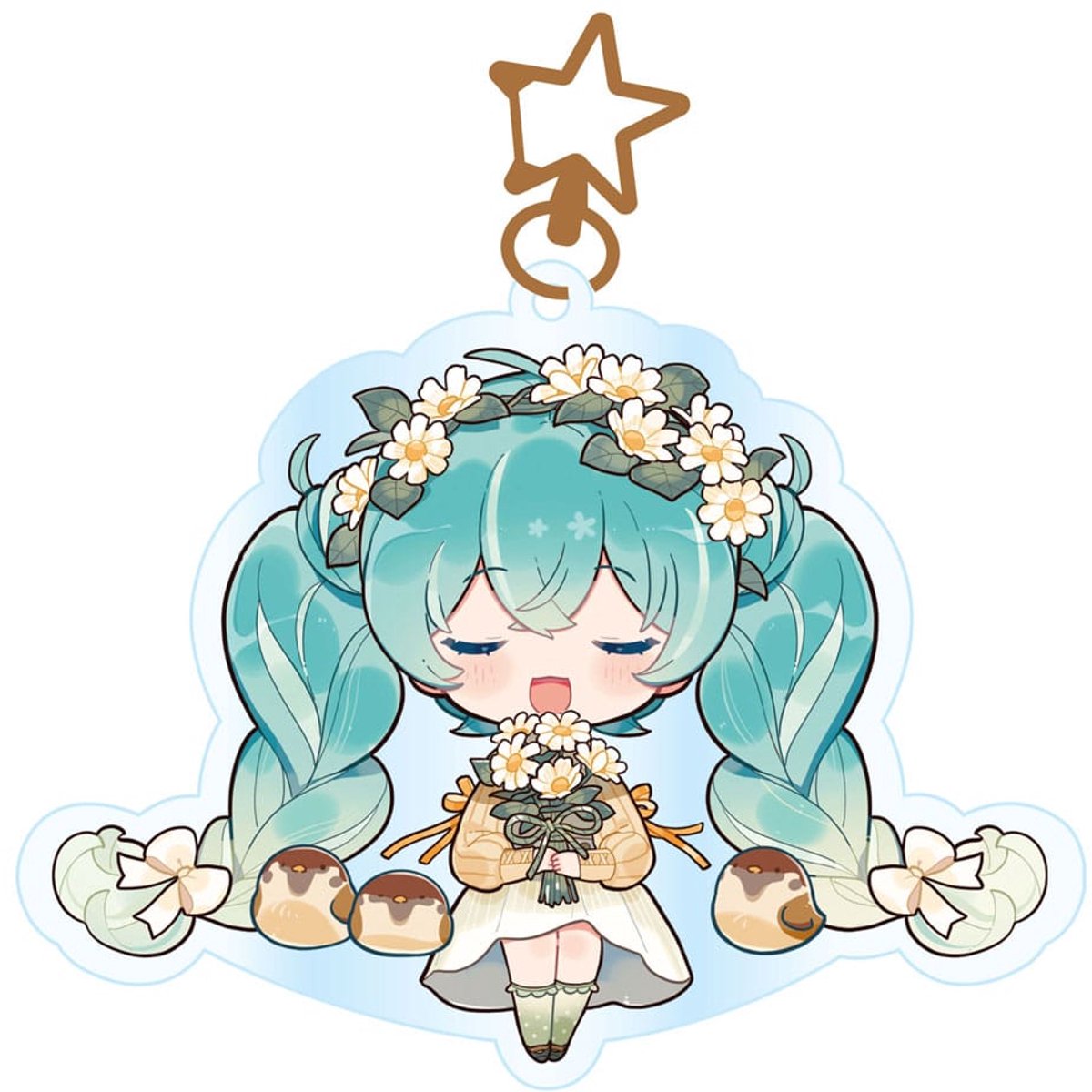Hatsune Miku Acrylic Keychain Kawaii Autumn Time