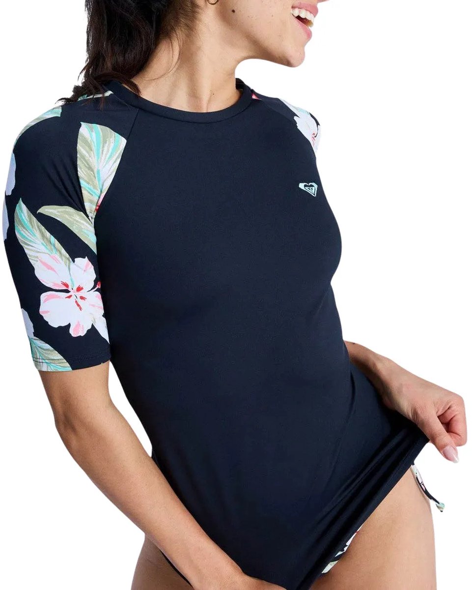 Roxy Classic Lycra Surf Shirt Dames Zwart