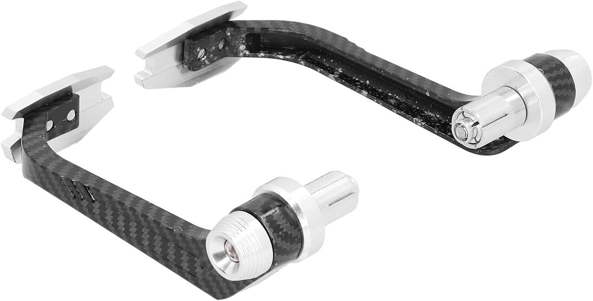 Motorfiets Stuurbeschermer - Handkappen Motor - Bescherming Stuur - Antibotsingsontwerp - 22mm Stuur - Zilver