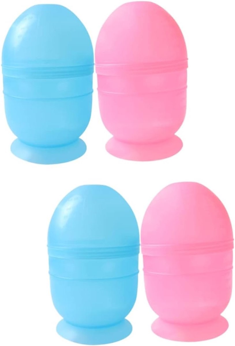 Haarkleur Mengbekers - Verfbakjes Kappers - Haarkleuring DIY - Met Maatverdeling - 4 Stuks - Multicolor