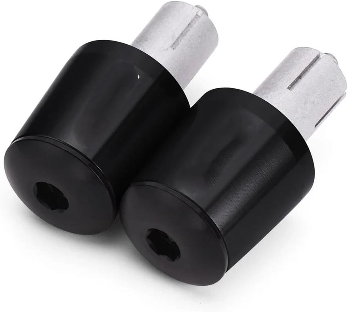 Motorfiets Stuuruiteinden - Handvatgewichten Balans - Motor Beschermen - CNC Aluminium Constructie - 22mm Stuur - Groen
