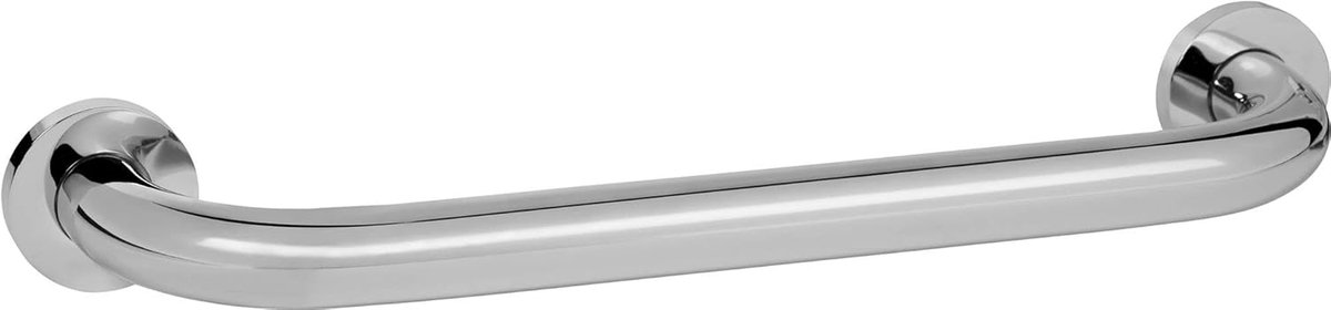Badgreep Rechthoekig - Handgreep Douche - Veiligheid Thuis - Roestvrij Staal - 37.5 cm - Chroom