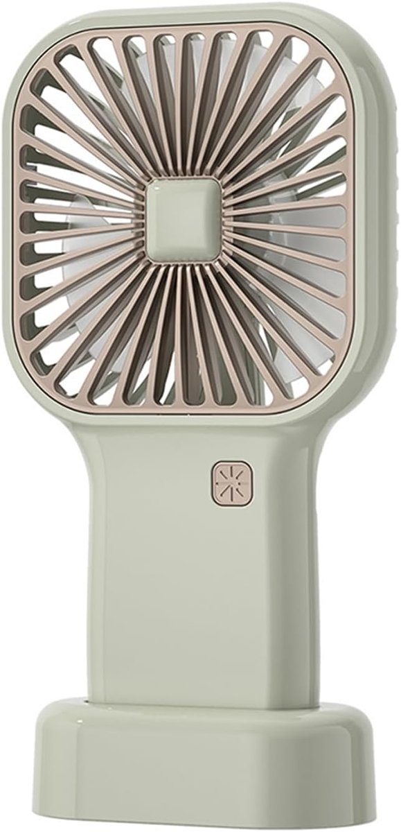 Ventilator - Draagbare handventilator - met koelfunctie - Miniventilator - met afneembare voet - Oplaadbaar, geschikt voor dagelijkse uitstapjes, reizen, winkelen, en ook voor gebruik binnenshuis, op kantoor en op school.