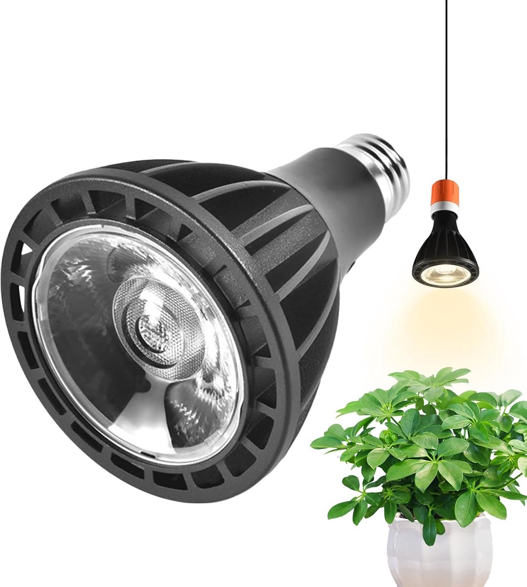 Plantenlamp - Groei LED - Binnen Tuinieren - Volledig Spectrum - 18W - Zwart