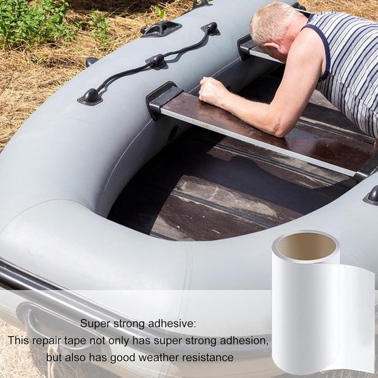 Reparatieset - Waterdichte Pleisters - Lekkages Dichten - Sterke Hechtkracht - 1 Meter - Transparant — afbeelding 3