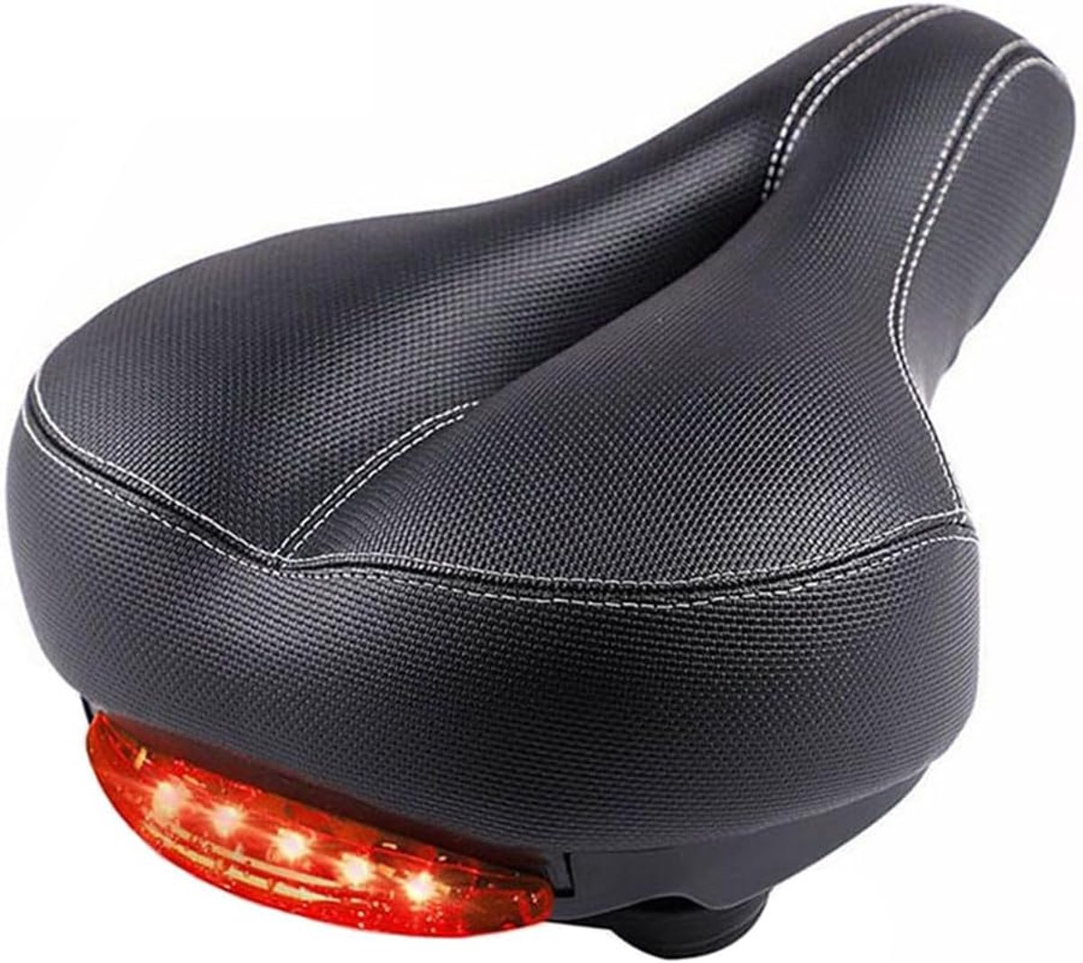 Fiets Zitkussen - Fietszadel Grote Billen - Comfortabel Fietsen - Sterke Schokabsorptie - 27.5 x 21.5 x 11 cm - Zwart