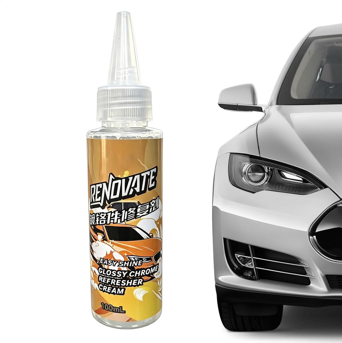 Chroomreiniger Pasta - Roestverwijderaar - Voertuigonderhoud - Snelle Oxidatie Verwijdering - 100 ml - Niet van toepassing
