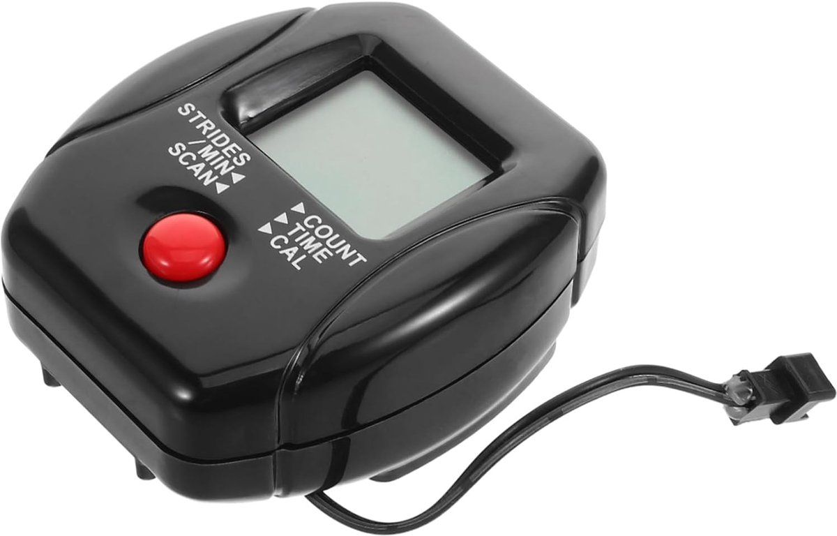 Mini Stepper Fitnessapparaat - Stappenteller Trainer - Thuis Trainen - Automatische Gegevensopslag - 7 x 8 x 3.5 cm - Zwart