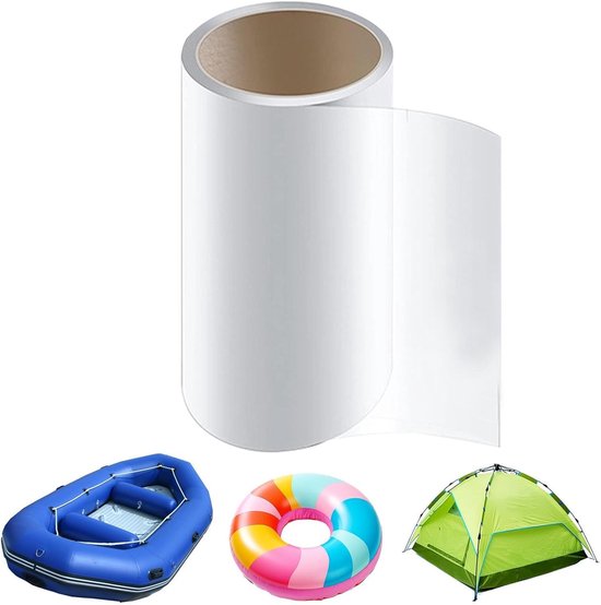 Reparatieset Opblaasbaar - Waterdichte Pleisters - Lekkages Dichten - Klimaatbestendige Afdichting - 1 Meter Lengte - Transparant — afbeelding 3