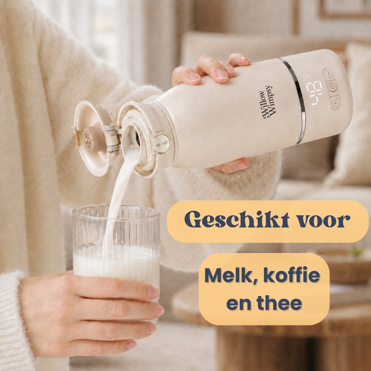 Draagbare Flessenwarmer Onderweg - Draadloos thumbnail 3