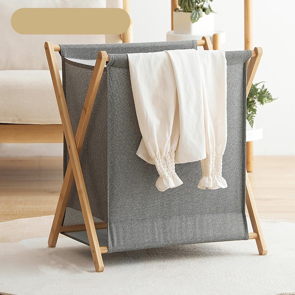 Opvouwbare wasmand - Vuile kleren mand - Kleding opbergen - Sterke bamboeconstructie - Verschillende maten - Niet gespecificeerd