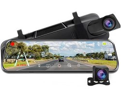 Spiegel Dashcam - Auto Camera - Veilig Rijden - Full Touchscreen - 10 Inch - Zwart