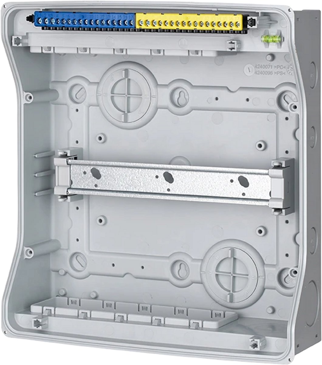f-tronic NEPTUN wandverdeler 1-rij 12 modules IP65 kunststof zichtdeur (7270009)