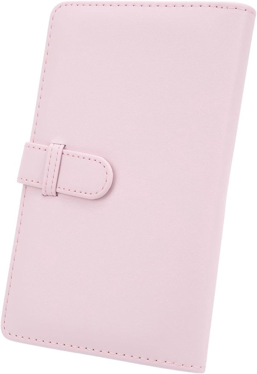 Compact Fotoalbum met 108 Pockets voor 3 Inch Foto's, Ideaal voor Instant Camera's, Bewaar Kaarten en Ticketjes (Roze)