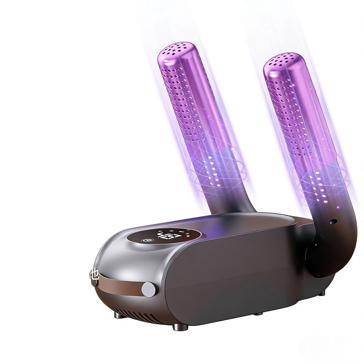 Schoenenwarmer Elektrische Schoenendroger met Timer en Digitaal Display, 360° Warmtecirculatie voor Schoenen Laarzen Handschoenen en Wintersportuitrusting, Opvouwbare Schoenendroger voor 1 Paar Schoenen Zwart