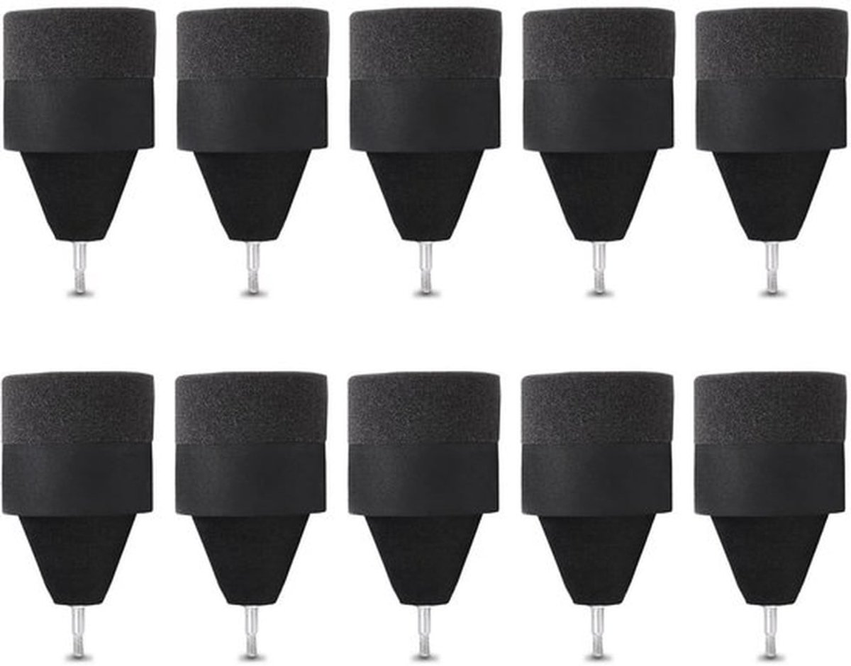 Pijlpunt - Set van 10 - Schokabsorberend - Zachte Sponskop - Praktische Vervangkop - Duurzaam Materiaal - Diameter 5,5 cm - Pijlen