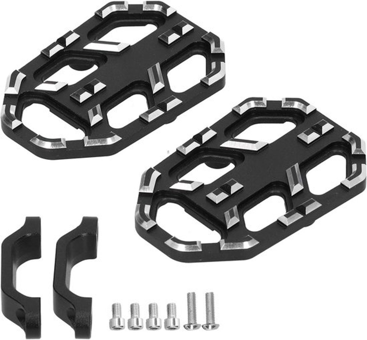 Verstelbare voetsteunen voor motorfietsen, brede voetsteunen voor comfort en stabiliteit, geschikt voor NC750X, NC750S, CB500X 2014-2020