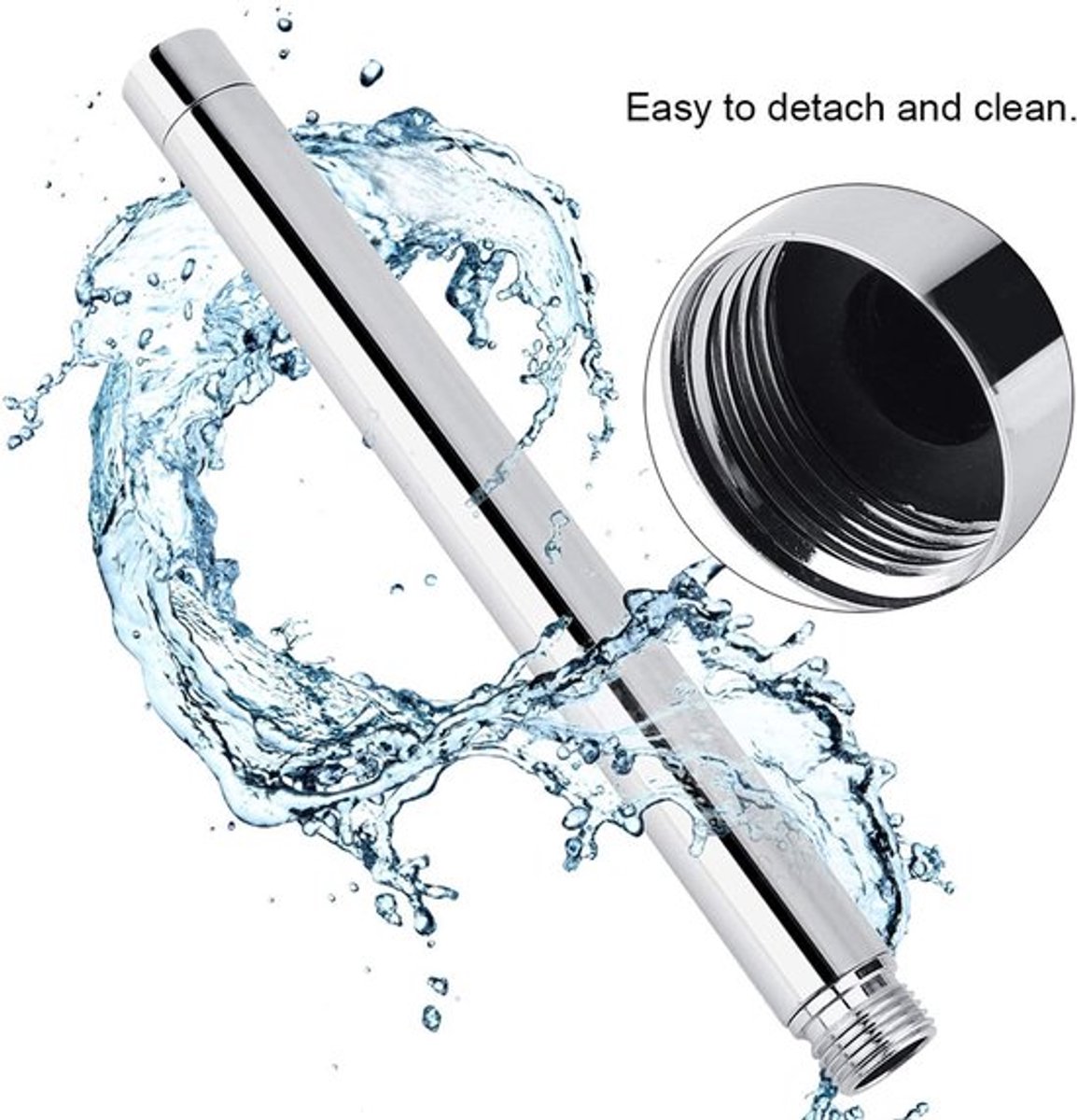 Douche Verlengbuis 8 Inch - Roestvrij Staal - Handdouche Extender - Badkamer Accessoire - 