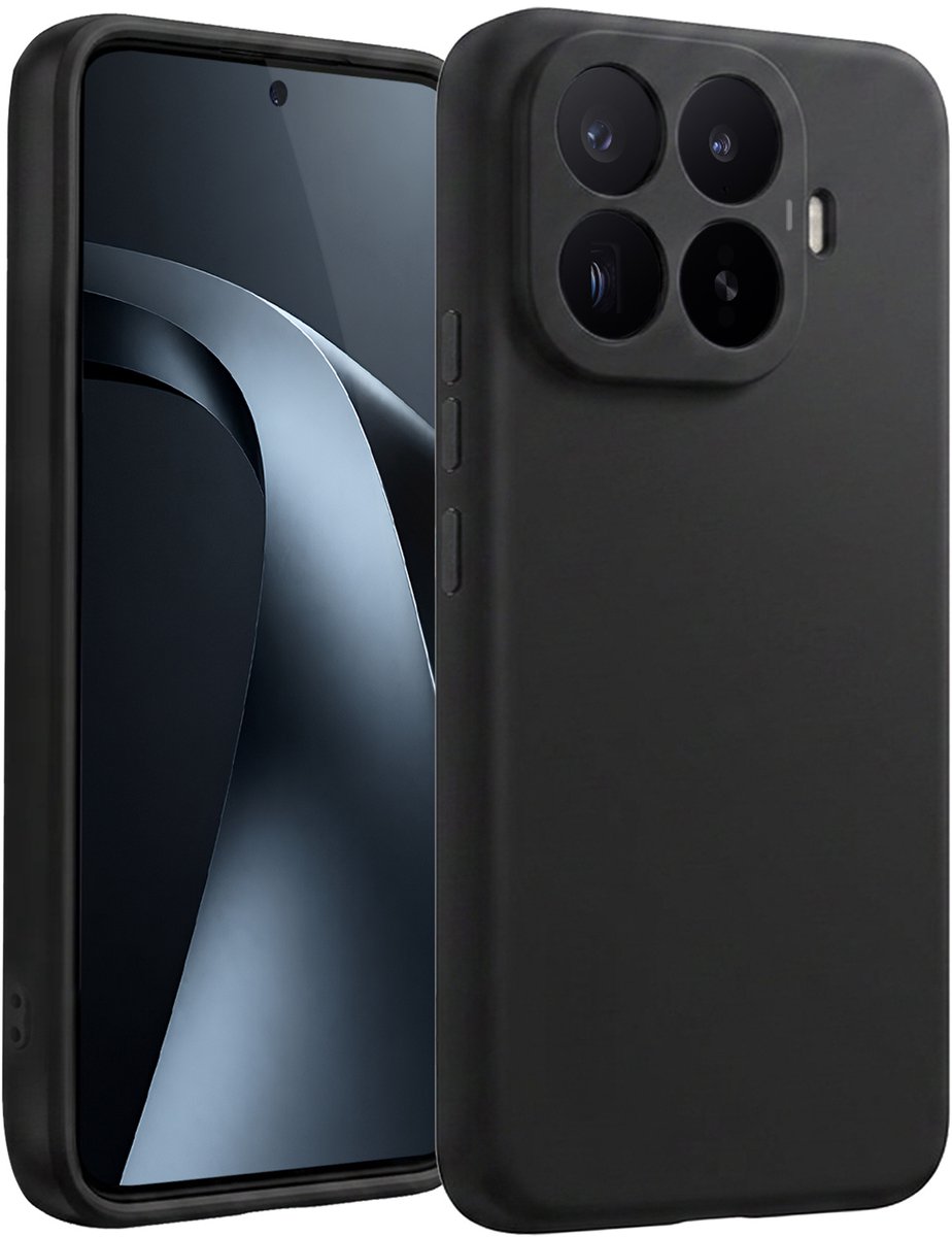Hoesje - Geschikt voor Xiaomi 17T - Sterk & Shockproof - Siliconen Case - Hoes Cover - Telefoonhoes - Zwart