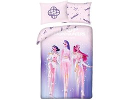 K-pop Demon Hunters dekbedovertrek - Kpop dubbelzijdig dekbedovertrek - Bright 140 x 200 cm - katoen