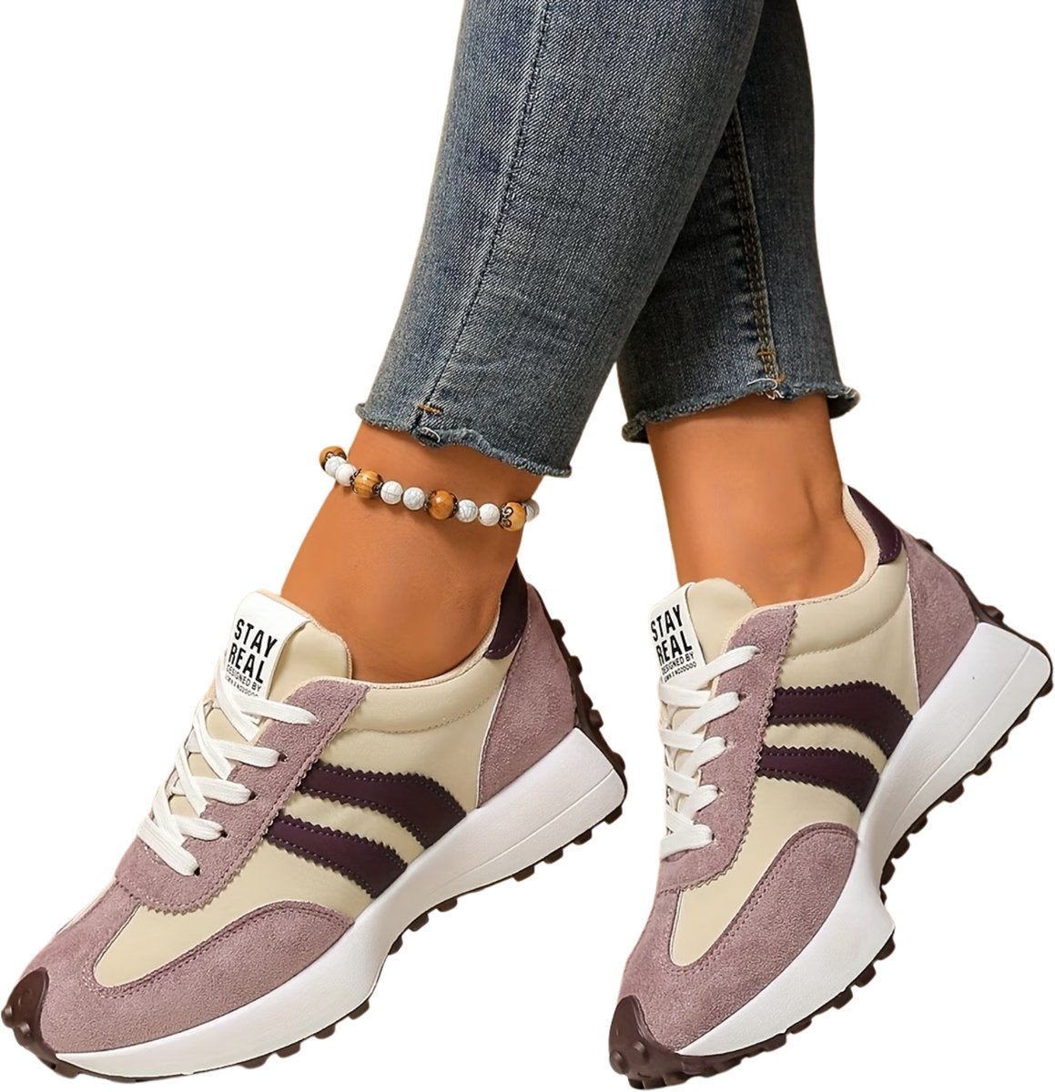Currero Schoenen Dames Sneakers Comfortabel Slippers Casual Volwassenen 36 Paars