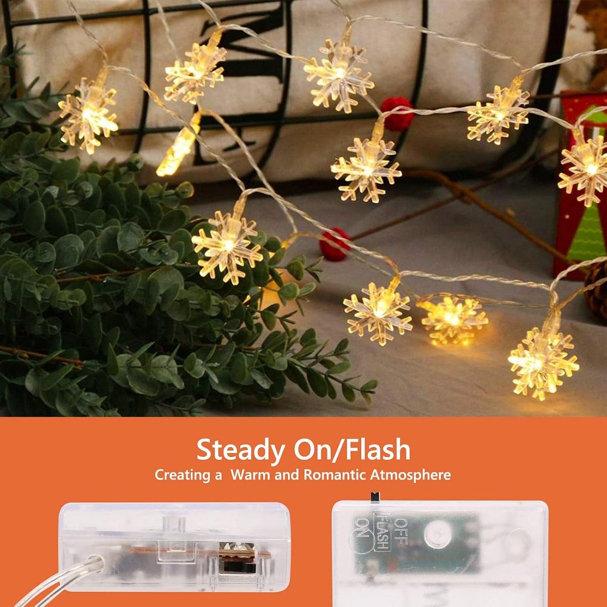 2 x 4 m 40 LED Kerst Fairy Lights voor Binnen en Buiten - Ideale Decoratie voor Slaapkamer, Feest, Tuin en Verjaardag