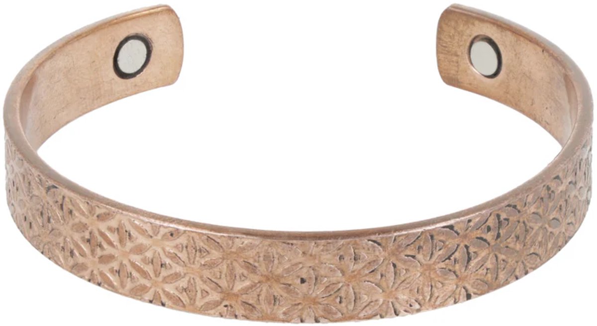 Armband Koper Levensbloem magnetisch