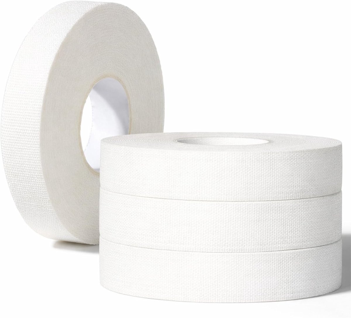 2 Rollen Sporttape Wit, 1.2 cm x 10 m, Sterke Hechtende Grip Tape voor Handbal, Voetbal en Volleybal, Ideaal voor Alle Sporten