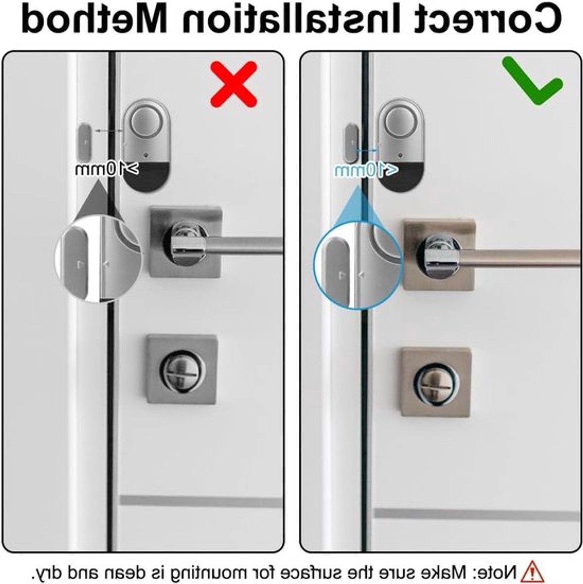 Deur- en raamalarm - 2 stuks - alarmsensor - diefstalbeveiliging - huisbeveiliging - thuis - kinderen