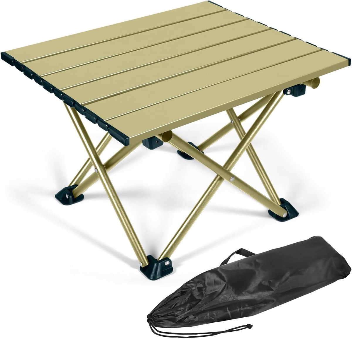 SnelShoppen - Inklapbare Campingtafel, Ultralichte Draagbare Tafel van Koolstofstaal met Draagtas voor Outdooractiviteiten, Wandelen, Vissen, Picknick