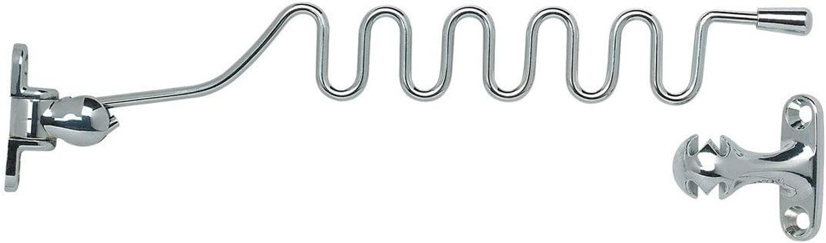SnelShoppen - Sairpentin Socona Kabelslot Wit - Staaldraad Beveiliging voor Ramen en Deuren - Kinderbeveiliging voor Houten, Aluminium en PVC - 5 Opsl