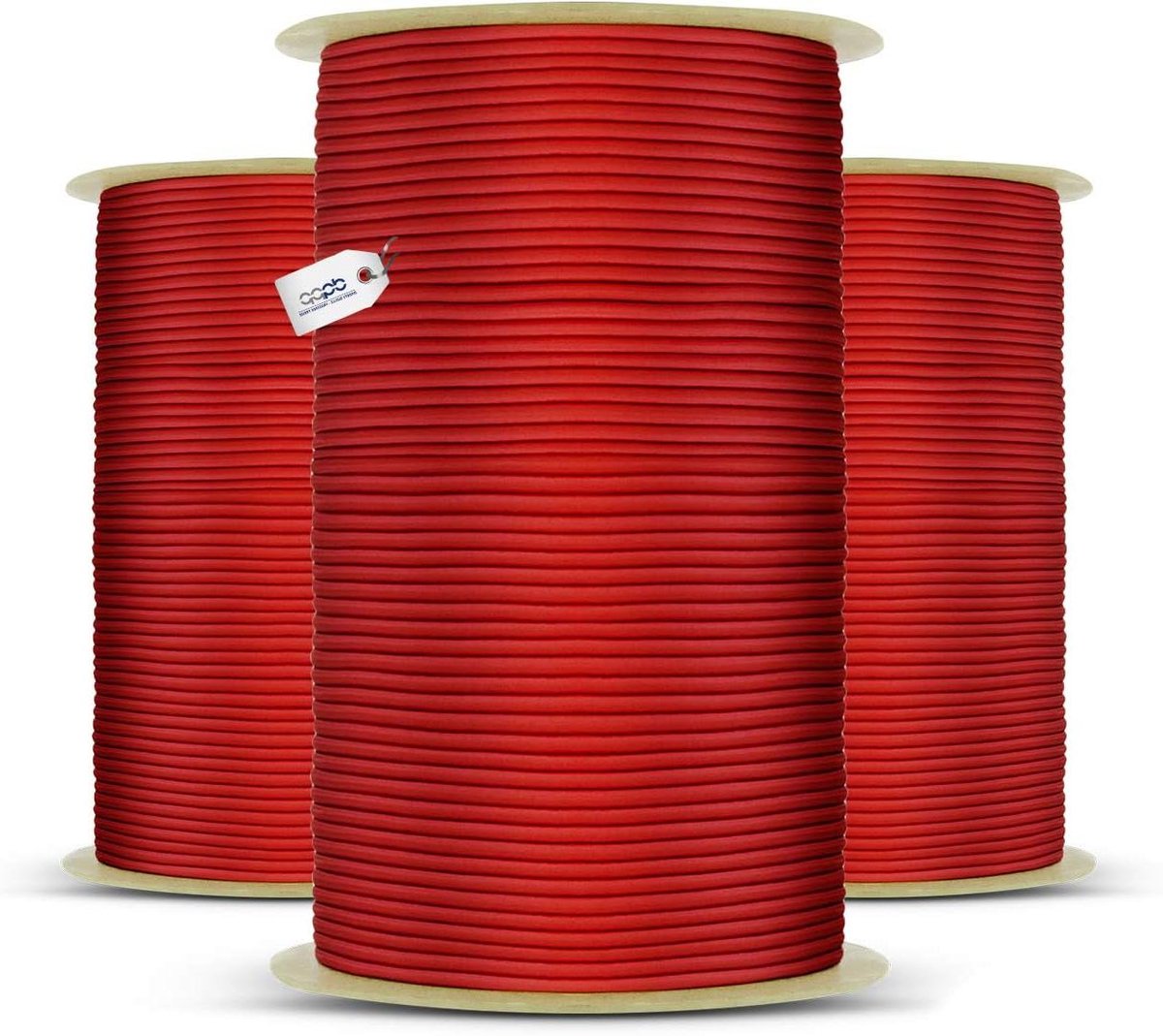 Elastisch Touw - Spankoord Rubber - Spullen Zekeren - Hoge Kwaliteit Vezels - 30 Meter - Rood
