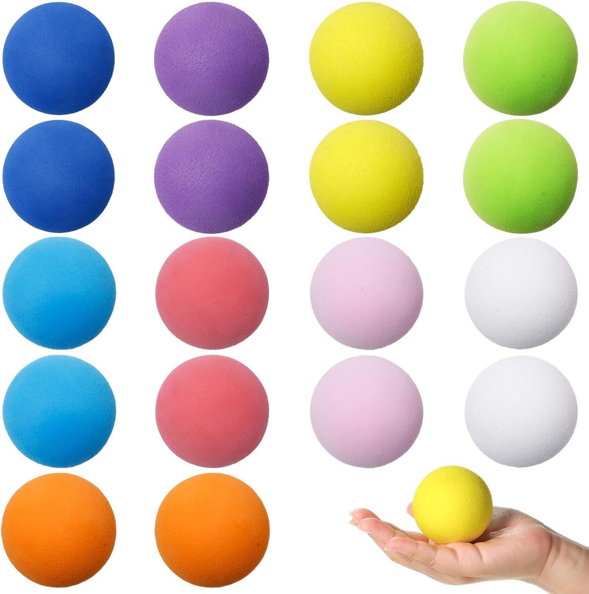 Set van 18 Zachte Schuimballen van 6,4 Inch - Lichtgewicht EVA Speelballen voor Binnen en Buiten, Perfect voor Kinderen en Spelletjes