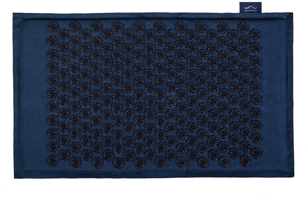 SnelShoppen - STEP BALANCE Acupressuur Set met Mat en Kussen van Linnen, Inclusief Tas voor Ontspanning en Wellness, Ideaal voor Thuis of Yoga