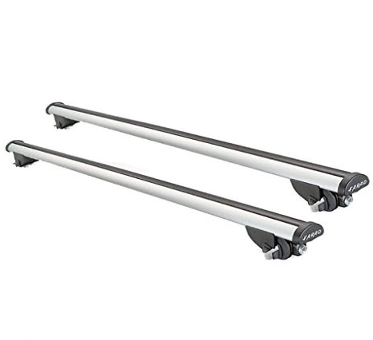 SnelShoppen - Dakdrager Aluminium 120cm Aero Bars voor Auto's met Lage Leuningen - Ideaal voor Kamperen, Fietsen en Vakanties