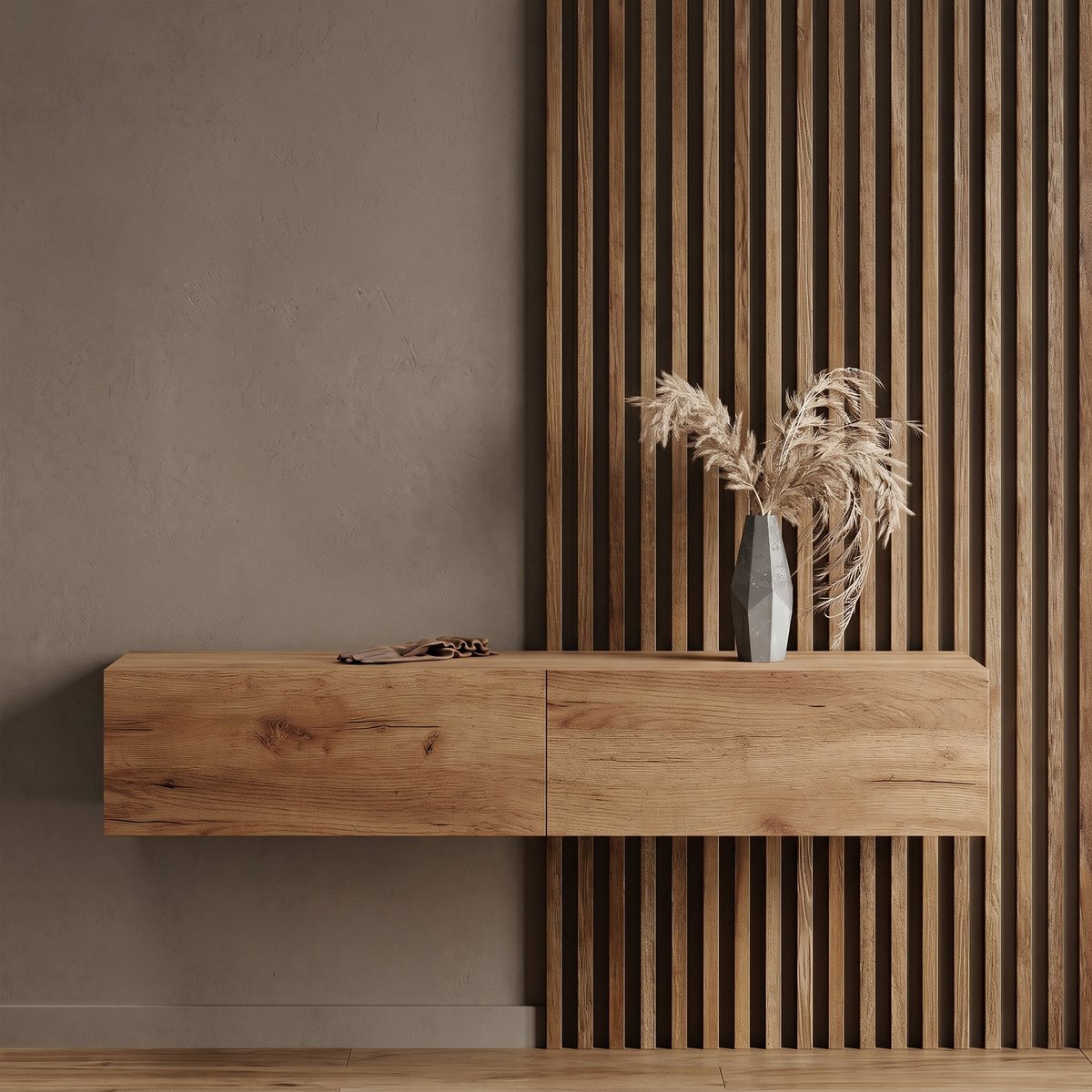 Planetmöbel - Garderobekast 160 cm - Goud eiken - Hangend of staand - Met softclose demping