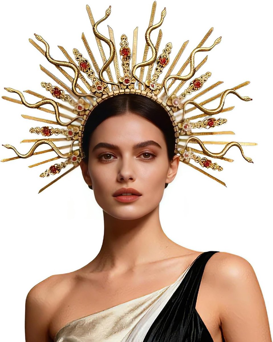 Slangenhoofdband voor Medusa, Kostuumaccessoire voor Feest, Verkleedpartijen en Carnaval, Cosplay Outfit