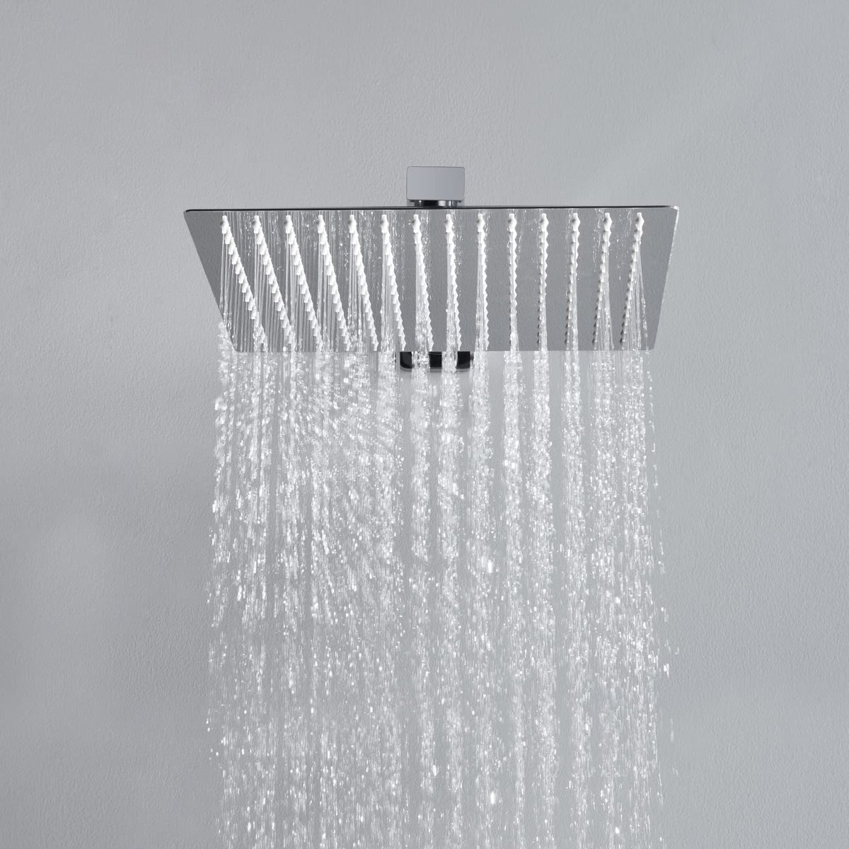 SnelShoppen - 10 inch Regendouchekop van Roestvrij Staal, 25x25 cm Hoofddouche met Chroom Afwerking voor Inbouwdouche, Luxe Regendouche voor Badkamer