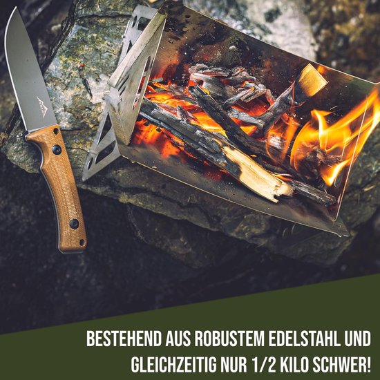Opvouwbare barbecue campinggrill met draagtas - roestvrij staal - draagbare BBQ grill - inklapbaar - outdoor campinggrill houtskool Barbecue van Merkloos — afbeelding 4
