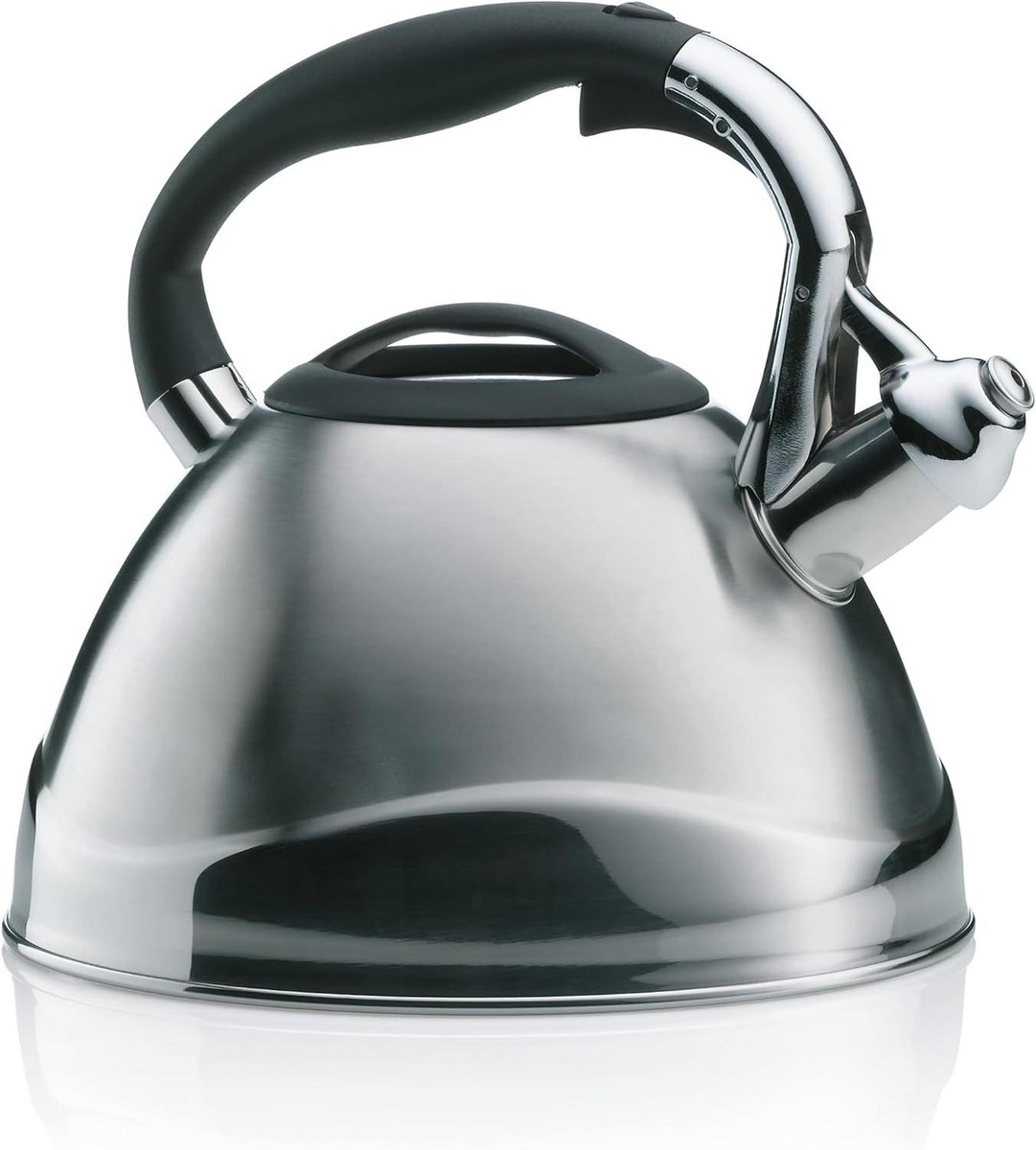 Waterketel met fluitje - Theeketel Roestvrij Staal - Water Koken - Geschikt voor Inductie - 3 Liter - Zilver