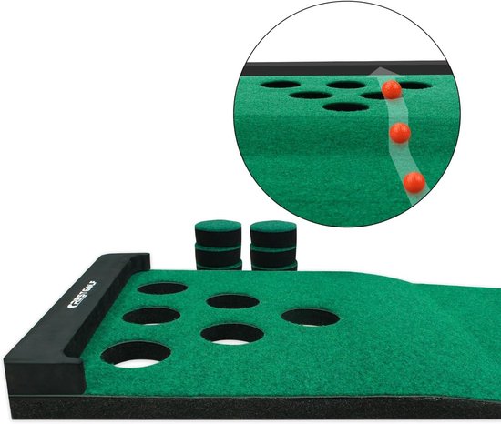 Golf Putting Mat voor Thuis - Perfect voor Oefenen met 2 Putters en 6 Ballen - Ideaal voor Beginners en Gevorderden van GOLF — afbeelding 3