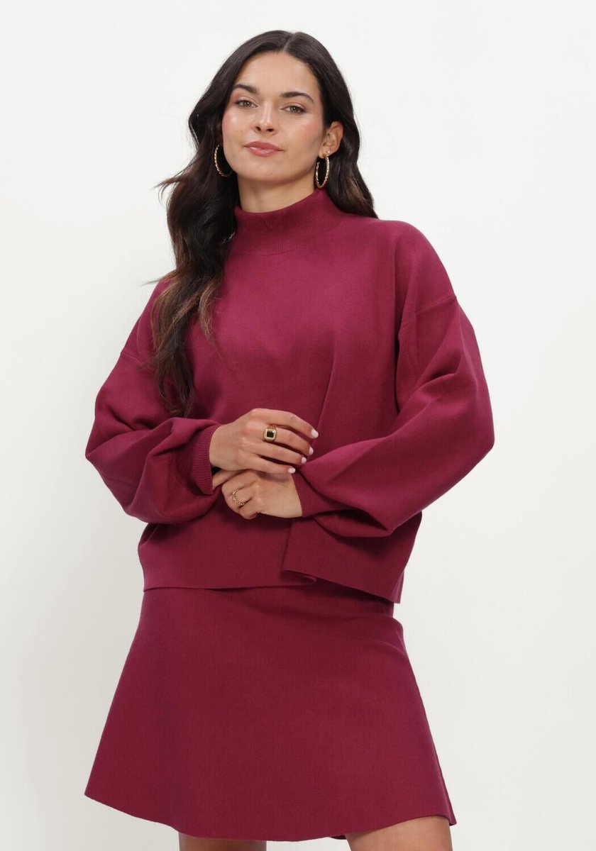 MSCH Copenhagen Mschmercy East M Pullover Truien & vesten Dames - Sweater - Hoodie - Vest- Bordeaux - Maat L/XL