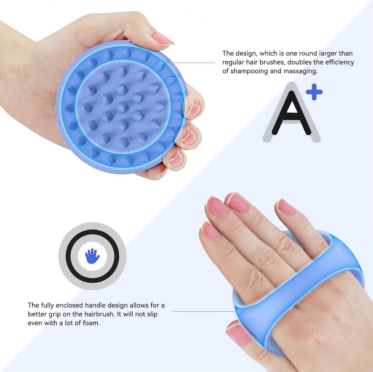 38 Vinger Vergrote Hoofdmassager voor Haargroei, Silicone Hoofdhuidborstel, Shampoo Borstel en Scrubber voor Haarverzorging en Ontspanning