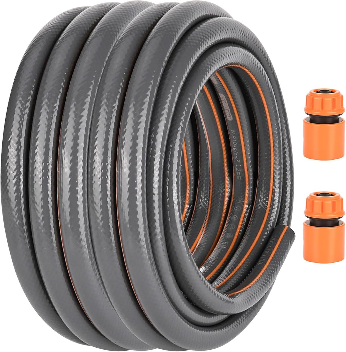 SnelShoppen - Tuinslang 10 m - Flexibele Waterslang 1/2 inch - Vorstbestendig en UV-bestendig - 4-laags Irrigatieslang met Knikbescherming voor Tuin,
