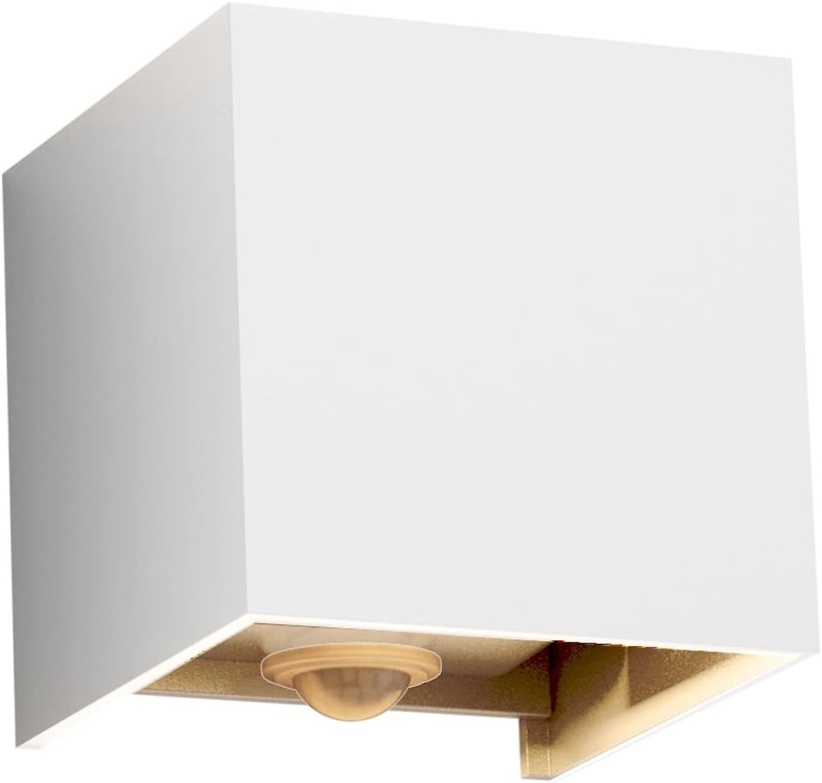 SnelShoppen - INHDBOX Led-wandlicht voor buiten, effectlicht met lichtfilter, IP54 waterdicht, inclusief 2 aanpasbare leds voor tuin, terras en sfeerv