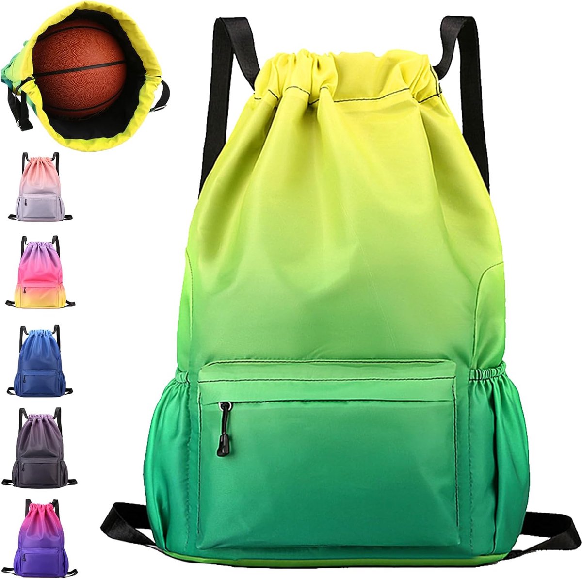 Sporttas 25 liter - waterdicht rugzak - trekkoord - ideaal voor gym en reizen - SnelShoppen