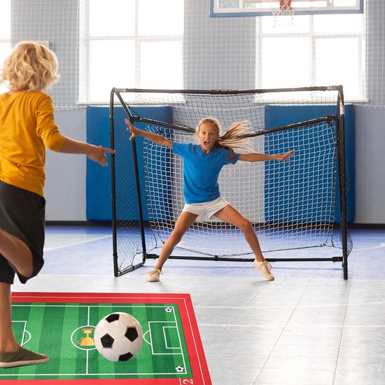 Voetbalmat - antislip - schokdempend - trainingsmat - 60 x 90 cm - training voor kinderen - met voetbalsokken - voor voettraining — afbeelding 4